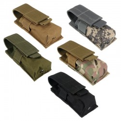 Outdoor multi-functional tactical flashlight bag M5 flashlight bag small single-link EDC tool bag MOLLE accessory bag