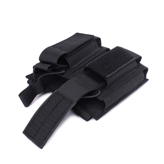 New tactical two-link pouch, triple magazine pouch accessory, pistol magazine pouch, military enthusiast multi-purpose storage bag