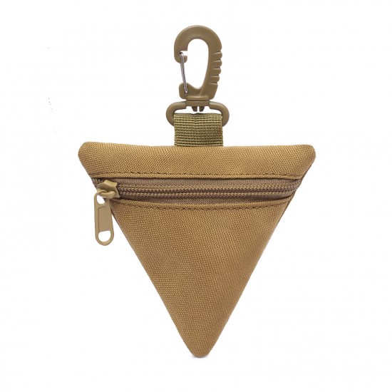 Outdoor triangular waist bag, tactical coin purse, military enthusiast tactical buckle key pouch, portable EDC tool storage bag