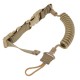 Outdoor military enthusiast multi-functional tactical gun strap rope, safety rope, anti-loss spring elastic keychain strap