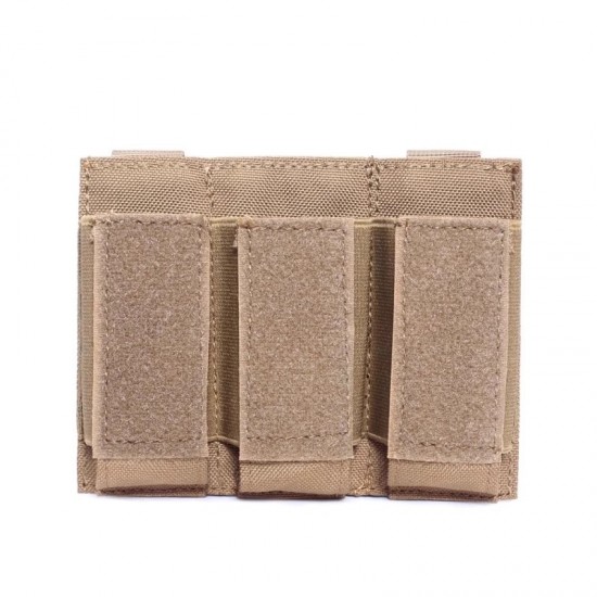 Tactical small triple magazine, 9mm pistol magazine, military enthusiast multi-functional accessory storage bag, popular downstream products