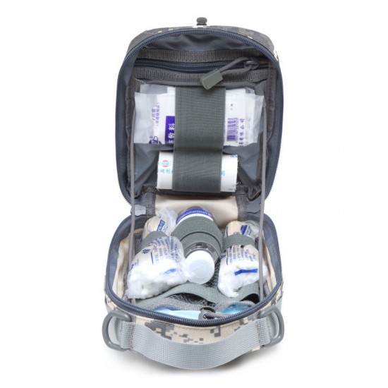 Military enthusiast tactical medical storage bag, first aid kit, multifunctional shoulder and crossbody bag, outdoor hiking and camping toiletry bag