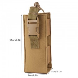 Outdoor military enthusiast supplies, CS tactical gear, universal MOLLE walkie-talkie bag, outdoor portable water bottle bag