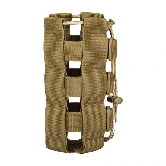 Outdoor tactical water bottle bag, MOLLE system water bottle bag, multi-functional portable water bottle protective case for cycling