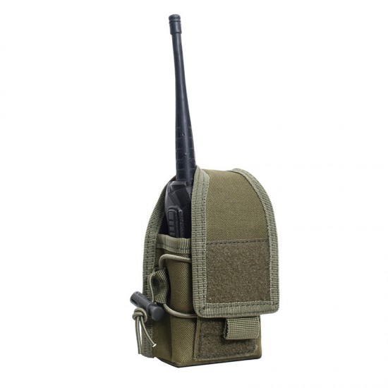 New outdoor sports walkie-talkie bag, multi-functional wireless pager case, Molle tactical cell phone waist bag