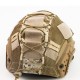 Outdoor tactical FAST helmet cover with camouflage fabric, elastic cord, CS Russian tactical helmet cover equipment