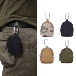 Tactical enthusiast outdoor sports portable pet snack bag round-shaped wear-resistant MOLLE small wallet round part