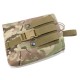 Tactical folding recyclable bag, miscellaneous storage bag, MOLLE accessory hanging bag outdoor sports multi-functional small waist bag