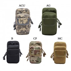Outdoor tactical waist bag, military enthusiast sports tactical belt, belt coin purse, 5.6-inch phone bag