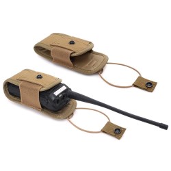 New outdoor tactical walkie-talkie MOLLE accessory bag tactical enthusiast camouflage accessory bag multi-functional walkie-talkie bag