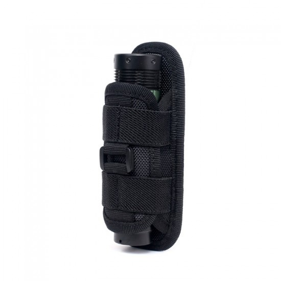 Tactical outdoor flashlight case multi-functional 360-degree rotating universal flashlight waist case military enthusiast sports bag