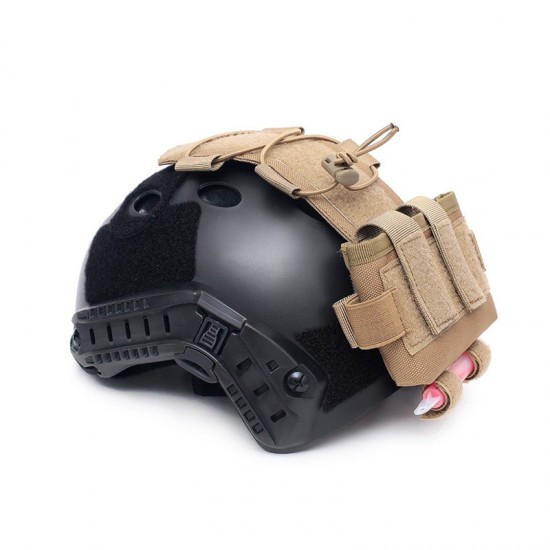 Tactical helmet battery storage bag, outdoor training MK2 helmet accessory bag, multi-functional helmet storage bag