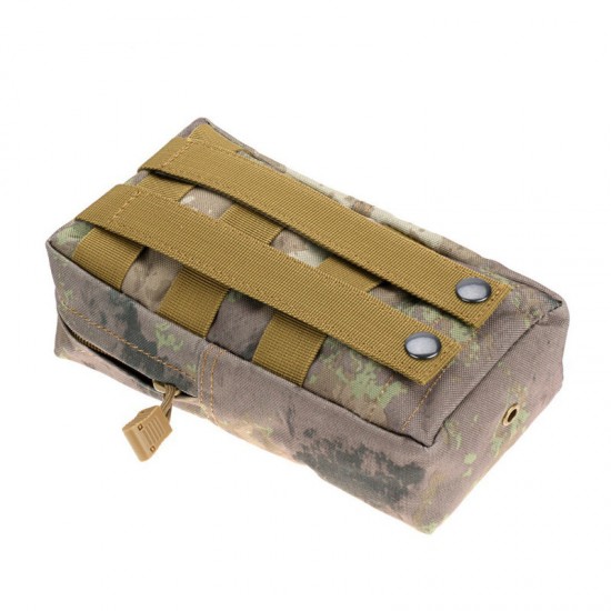 Outdoor small zipper bag military enthusiast miscellaneous bag MOLLE system accessory bag duty bag tactical waist bag hanging bag