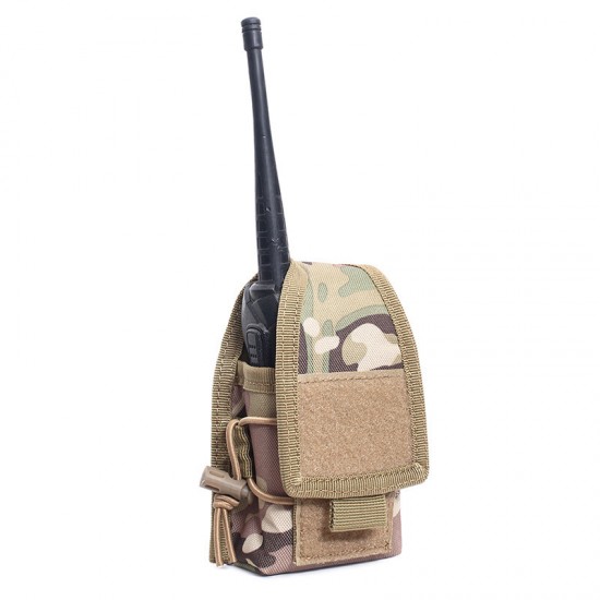 New outdoor sports walkie-talkie bag, multi-functional wireless pager case, Molle tactical cell phone waist bag