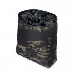 Tactical folding recyclable bag, miscellaneous storage bag, MOLLE accessory hanging bag outdoor sports multi-functional small waist bag