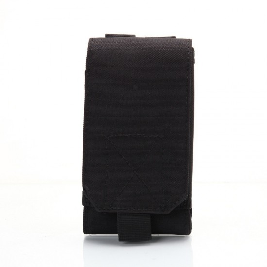 Military enthusiast outdoor 6-inch casual phone bag Multifunctional MOLLE accessory pouch, tactical camouflage cell phone waist bag
