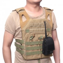 New outdoor sports walkie-talkie bag, multi-functional wireless pager case, Molle tactical cell phone waist bag