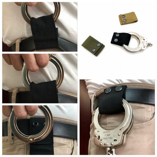EBAY Amazon WISH Dunhuang hot-selling multi-functional tactical handcuffs, quick-draw portable carry, tactical waist lanyard