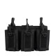 New tactical triple pouch accessory, pistol magazine pouch, field vest, multi-function outdoor storage bag