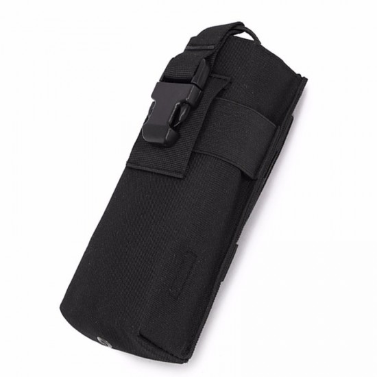Camping travel water bottle holder bag, Molle tactical water bottle bag, walkie-talkie bag, military enthusiast sports camouflage accessory bag
