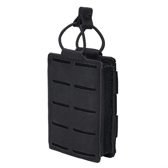 Military enthusiast 5.56mm laser accessory bag, 1000D tactical nylon clipper bag, outdoor Molle single-link bullet bag