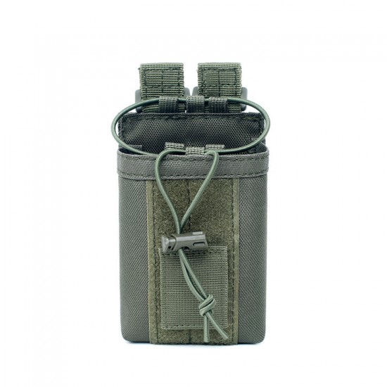 Outdoor multi-functional walkie-talkie bag, Molle tactical walkie-talkie bag, military enthusiast outdoor sports camouflage accessory bag