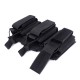 New tactical triple-link pouch, triple magazine pouch with attachment, pistol magazine pouch, multi-purpose storage bag for military enthusiasts