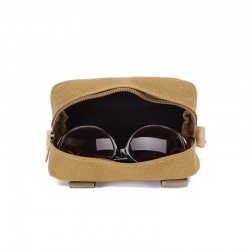 Tactical outdoor portable glasses case, sports glasses case, nylon hardshell glasses case, Molle system sunglasses