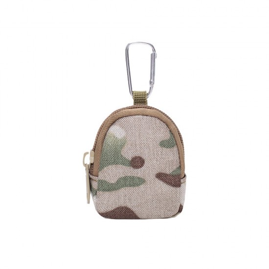 Tactical key bag outdoor triangular clip round part bag headphones bag USB drive U shield portable headphone protection bag