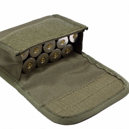 Military enthusiast outdoor tactical 10-hole multifunctional 12g storage pouch, MOLLE accessory pouch, tactical accessory and bullet waist bag