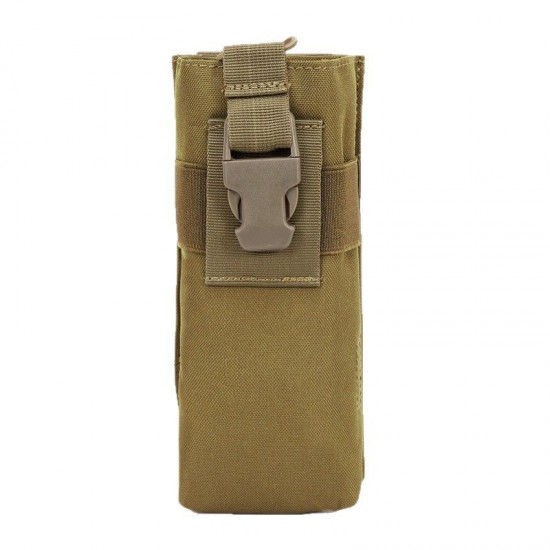 Camping travel water bottle holder bag, Molle tactical water bottle bag, walkie-talkie bag, military enthusiast sports camouflage accessory bag