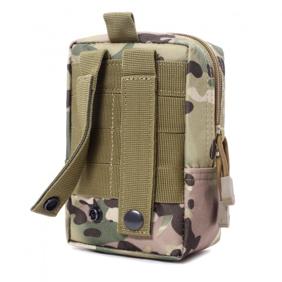 MOLLE tactical bag tactical enthusiast accessory bag EDC outdoor toolkit bag first aid bag emergency bag camouflage tactical waist bag