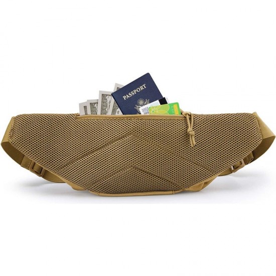 New multi-functional tactical waist bag, outdoor cycling storage bag, portable invisible waist gun bag accessory bag