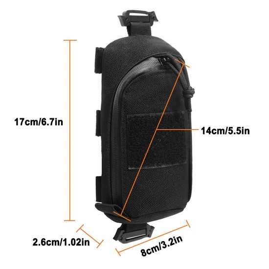 Outdoor climbing shoulder strap bag portable wilderness hiking storage bag mobile phone bag tactical enthusiast accessory bag