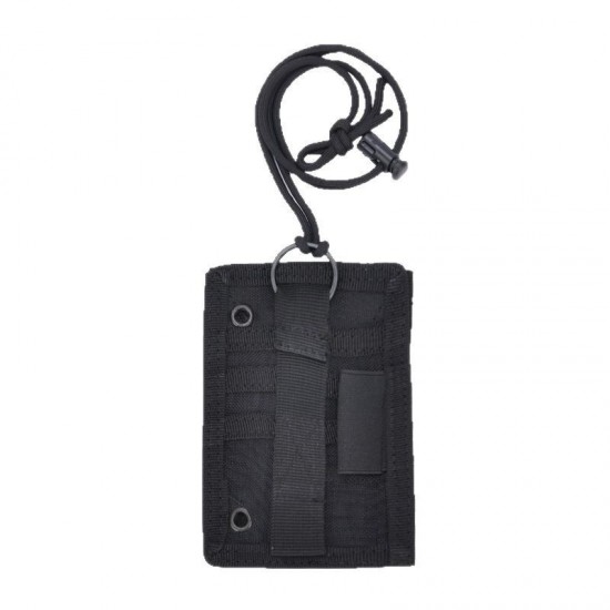 Cross-border tactical waterproof ID bag, multi-functional ID holder, military enthusiast gear, portable ID card holder, transparent badge holder, simple