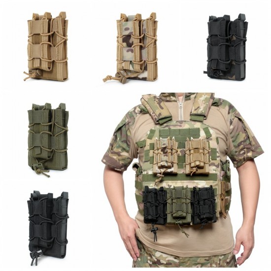 Aishang tactical Tiger sub-magazine, 9mm & 5.56 quick-draw holster, Molle accessory bag, CS nylon hunting bag
