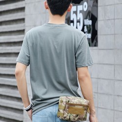 Outdoor waist bag, multi-purpose cross-body bag, trendy brand, fashionable casual cross-back backpack, sports small bag, waist bag, large capacity, best-selling