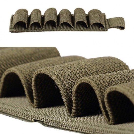Outdoor 6-hole shotgun patch accessory, multi-function tactical Velcro, bulk tool Velcro, bullet bag