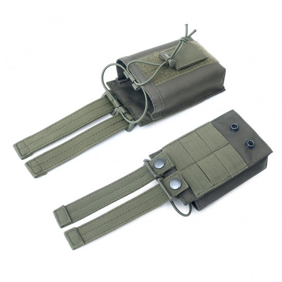 Outdoor multi-functional walkie-talkie bag, Molle tactical walkie-talkie bag, military enthusiast outdoor sports camouflage accessory bag