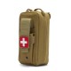 Portable first aid bag, nylon tactical MOLLE outdoor medical bag, storage accessory waist bag, military enthusiast tactical bag