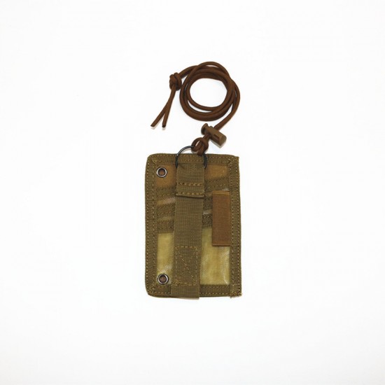 Cross-border tactical waterproof ID bag, multi-functional ID holder, military enthusiast gear, portable ID card holder, transparent badge holder, simple