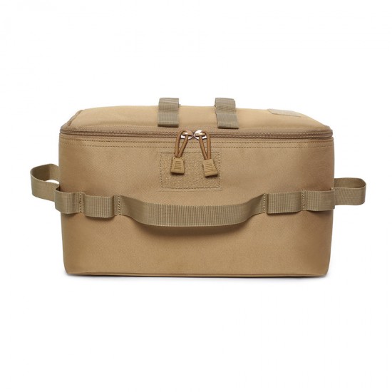 Outdoor camping picnic utensils storage bag handbag multi-functional folding portable tool storage bag Oxford cloth