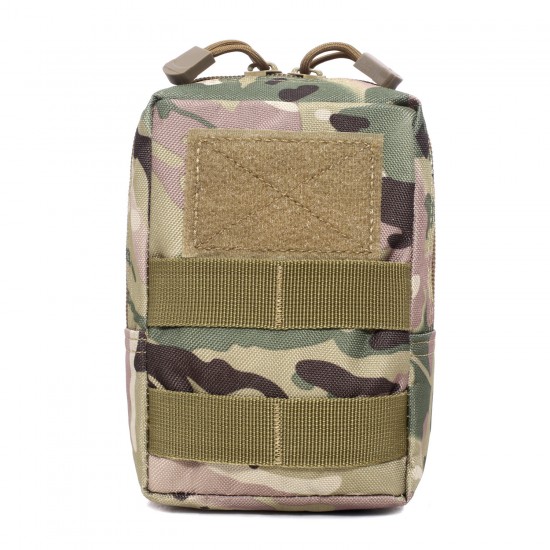 MOLLE tactical bag tactical enthusiast accessory bag EDC outdoor toolkit bag first aid bag emergency bag camouflage tactical waist bag