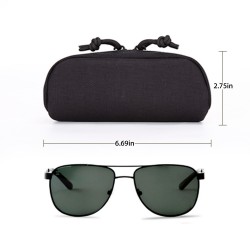 Tactical nylon hard shell eyeglass case with MOLLE system, protection case, accessory bag, sunglasses bag, factory direct sale