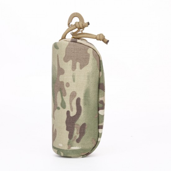 Tactical nylon hard shell eyeglass case with MOLLE system, protection case, accessory bag, sunglasses bag, factory direct sale