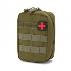 Oxford cloth military enthusiast tactical polyester medical bag, tool waist bag, first aid kit, outdoor mountaineering survival kit