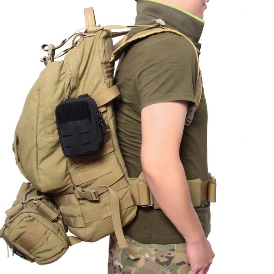 Nylon tactical medical kit, MOLLE accessory waist bag, multifunctional outdoor climbing storage bag, drop shipping