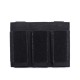 Tactical small triple magazine, 9mm pistol magazine, military enthusiast multi-functional accessory storage bag, popular downstream products
