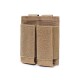 Outdoor tactical triple clip bag military enthusiast quick-release clip kit MOLLE accessory waist bag multi-functional EDC toolkit bag