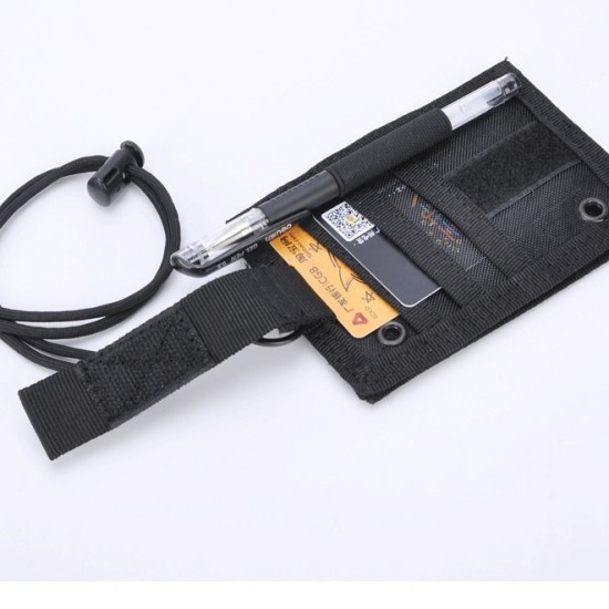 Cross-border tactical waterproof ID bag, multi-functional ID holder, military enthusiast gear, portable ID card holder, transparent badge holder, simple